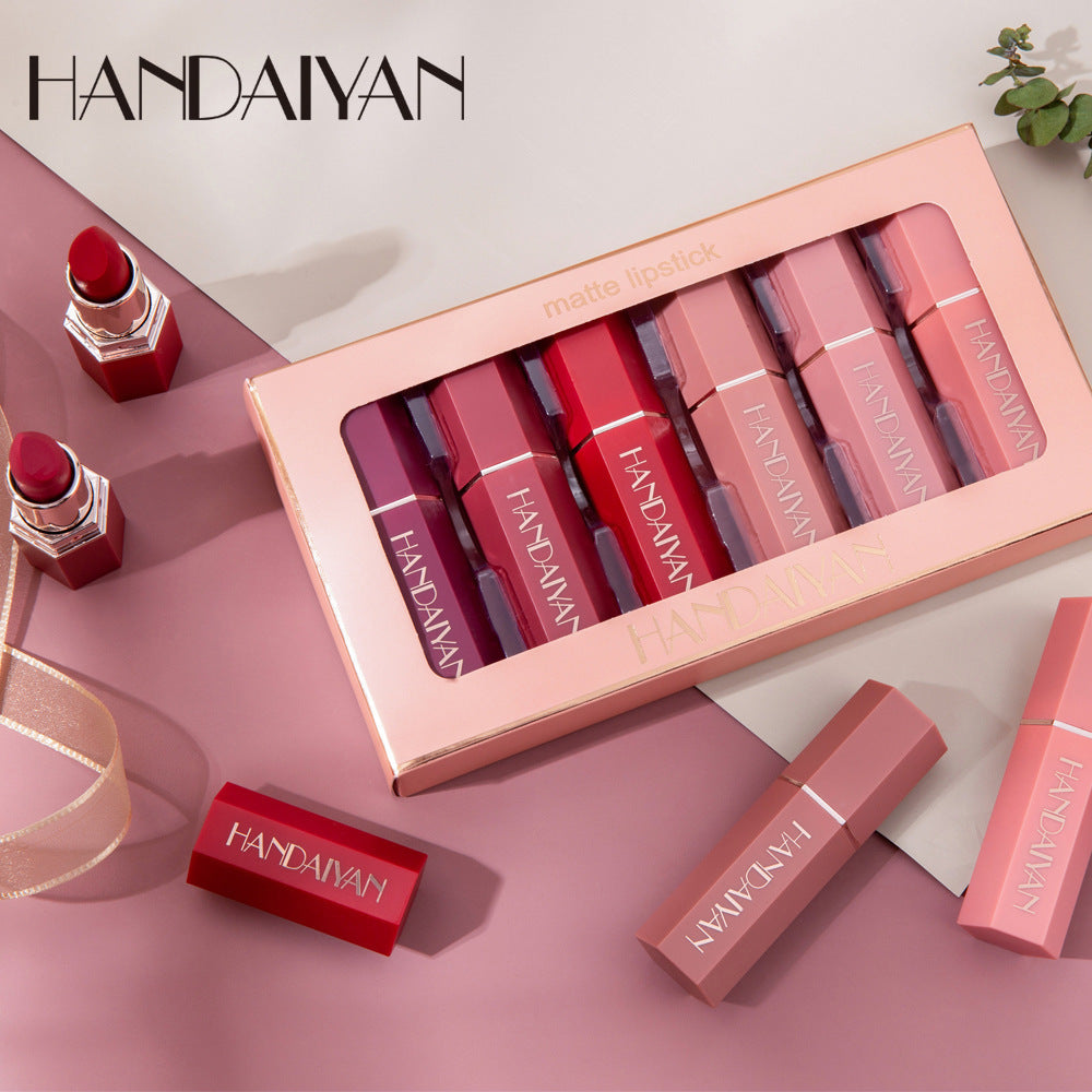 Velvière Matte Lipstick Gift Box Set - Non-Stick Cup Formula