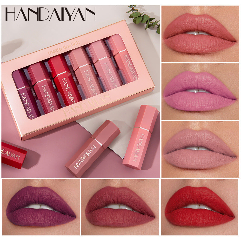 Velvière Matte Lipstick Gift Box Set - Non-Stick Cup Formula