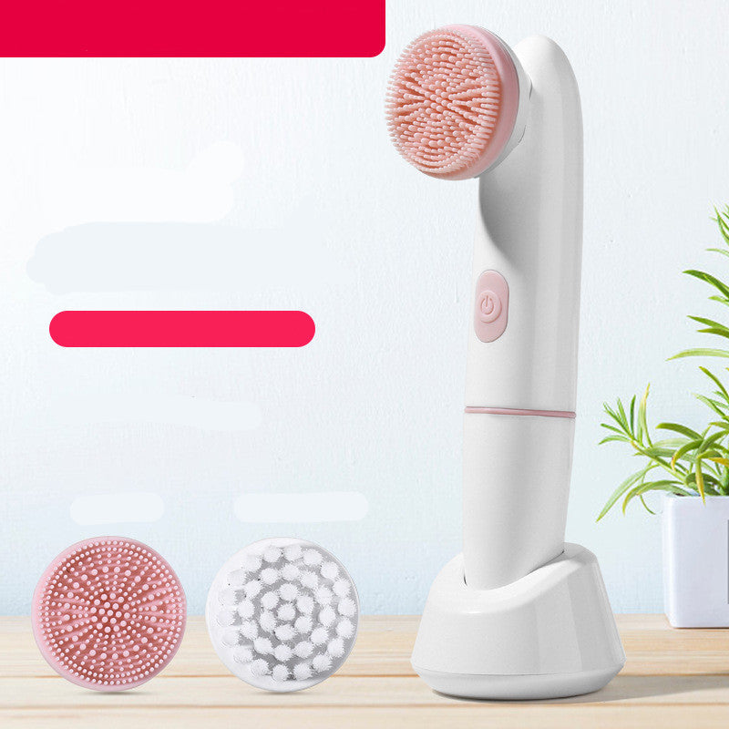 Velvière Electric Silicone Facial Cleansing Brush & Pore Cleaner