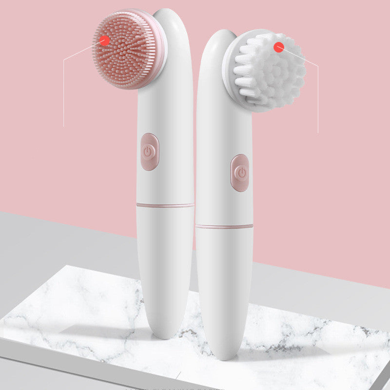 Velvière Electric Silicone Facial Cleansing Brush & Pore Cleaner