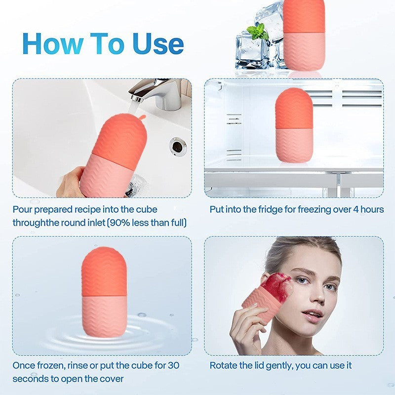 Velvière Facial Ice Roller with Ice Tray