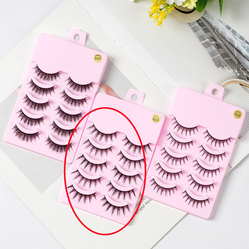 5 Pairs Manga Lashes New Arrival Anime Cosplay Natural Wispy Korean Makeup Artificial False Eyelashes