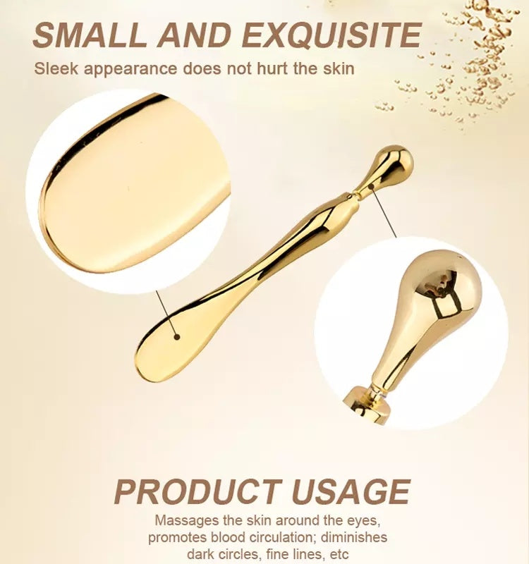 Velvière Eye Cream Stick Roller with Metal Spatula Applicator