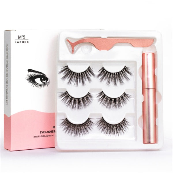 Velvière Magnetic Liquid Eyeliner & False Eyelashes with Tweezer Set