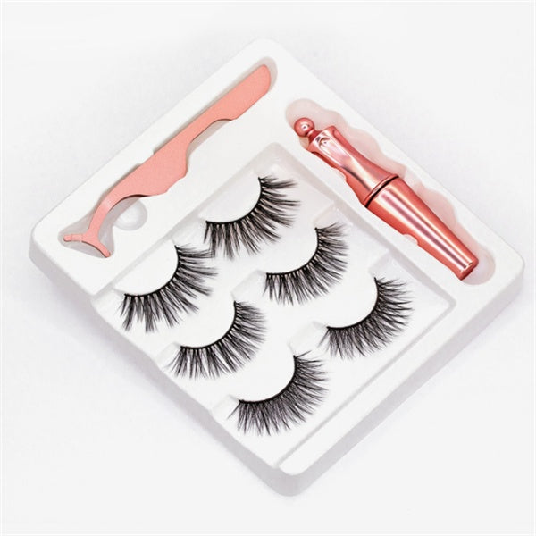 Velvière Magnetic Liquid Eyeliner & False Eyelashes with Tweezer Set
