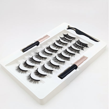 Velvière 10 Pairs Magnetic False Eyelashes Set
