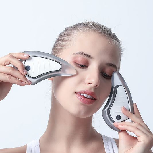 Velvière Heated Vibrating Facial Massager with Light Therapy Board
