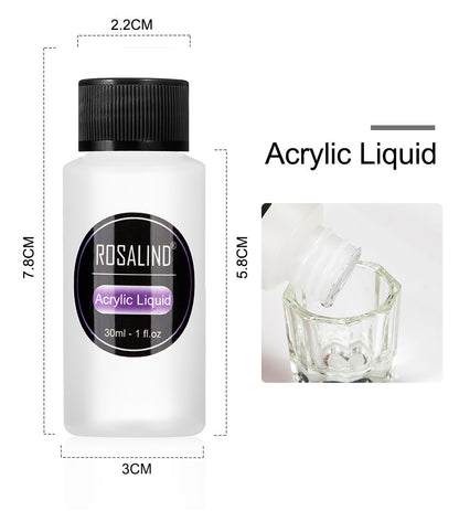Velvière Acrylic Nail Powder System Kit with Glass Cup & Tools