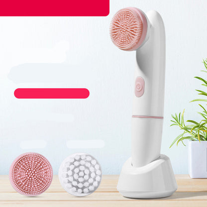 Velvière Electric Silicone Facial Cleansing Brush & Pore Cleaner