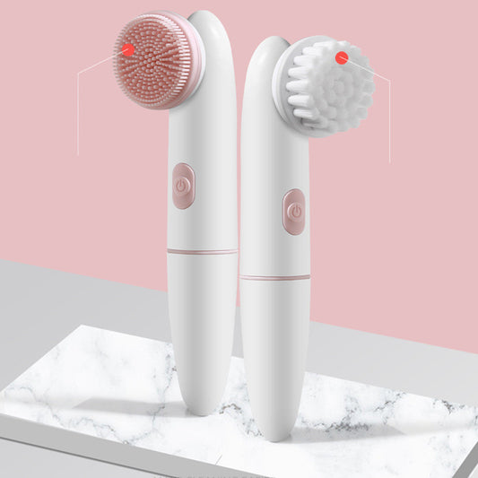 Velvière Electric Silicone Facial Cleansing Brush & Pore Cleaner