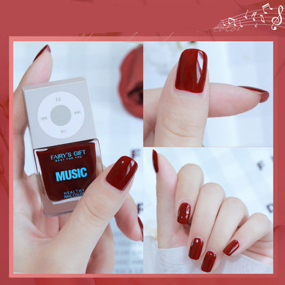 Velvière Odorless Baking-Free Cherry Color Nail Polish