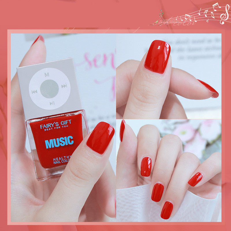Velvière Odorless Baking-Free Cherry Color Nail Polish