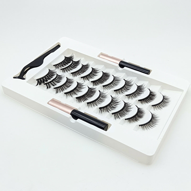 Velvière 10 Pairs Magnetic False Eyelashes Set
