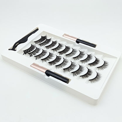 Velvière 10 Pairs Magnetic False Eyelashes Set