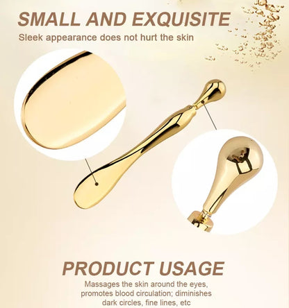 Velvière Eye Cream Stick Roller with Metal Spatula Applicator