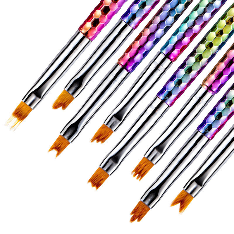 Velvière 8-Piece Painted Nail Art Flower Brush Set