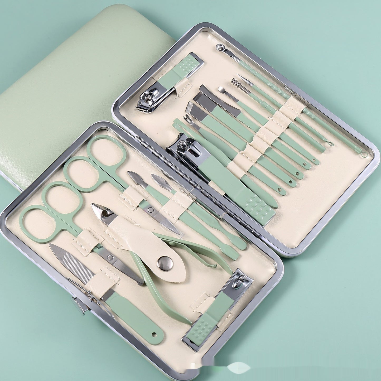 Stainless Steel Nail Scissor Set 18-piece Manicure Implement  Clippers
