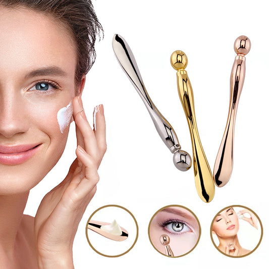 Velvière Eye Cream Stick Roller with Metal Spatula Applicator